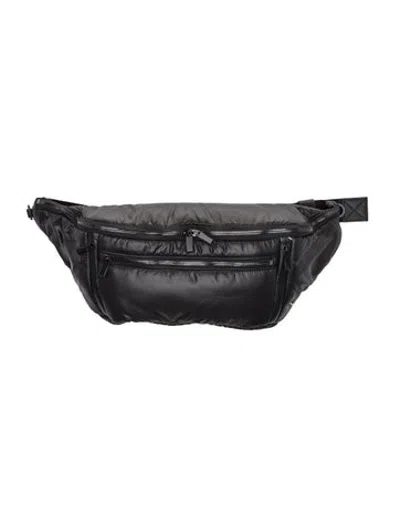 Pre-owned Caraa Nylon Belt Bag In Black