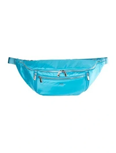 Pre-owned Caraa Nylon Belt Bag In Blue