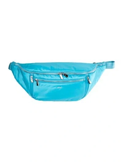 Pre-owned Caraa Nylon Belt Bag In Blue