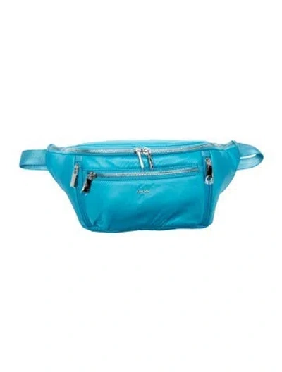 Pre-owned Caraa Nylon Belt Bag In Blue