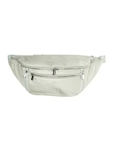 Pre-owned Caraa Nylon Belt Bag In Green