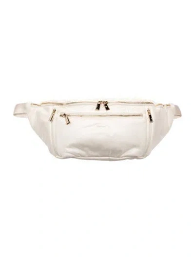 Pre-owned Caraa Nylon Belt Bag In Green