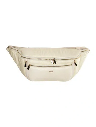 Pre-owned Caraa Nylon Belt Bag In Neutral