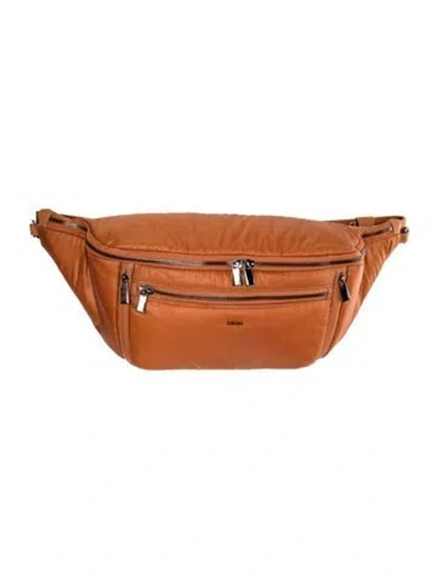 Pre-owned Caraa Nylon Belt Bag In Neutral