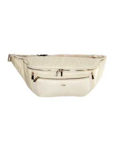 Pre-owned Caraa Nylon Belt Bag In Neutral