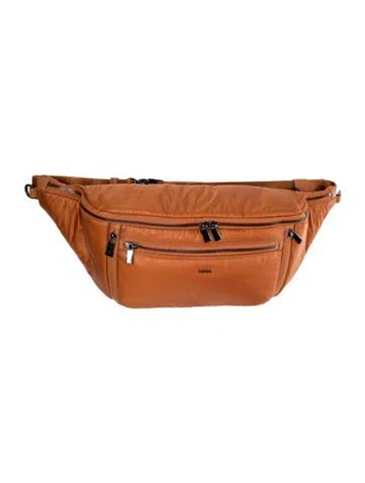 Pre-owned Caraa Nylon Belt Bag In Neutral