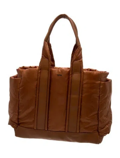 Pre-owned Caraa Babies'  Nylon Diaper Bag In Neutrals