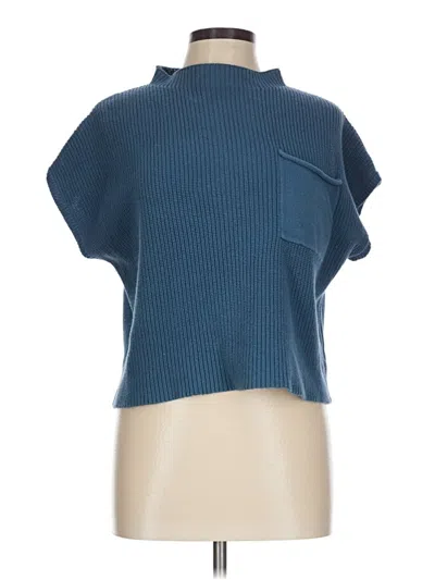 Pre-owned Caracilia Poncho In Blue