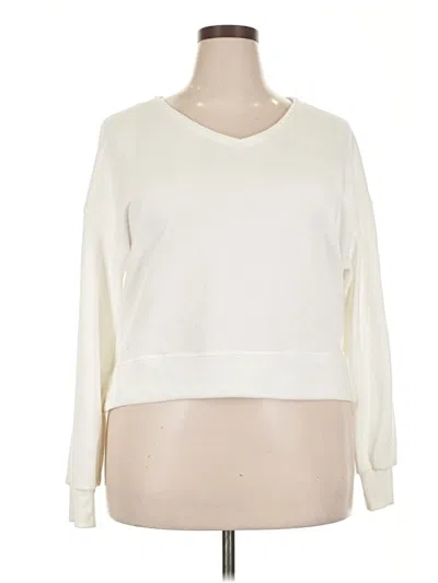 Pre-owned Caracilia Pullover Sweater In White