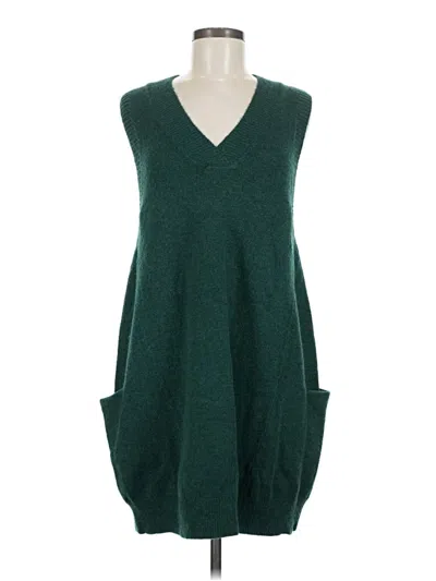 Caracilia Sleeveless Top Green V-neck Tops