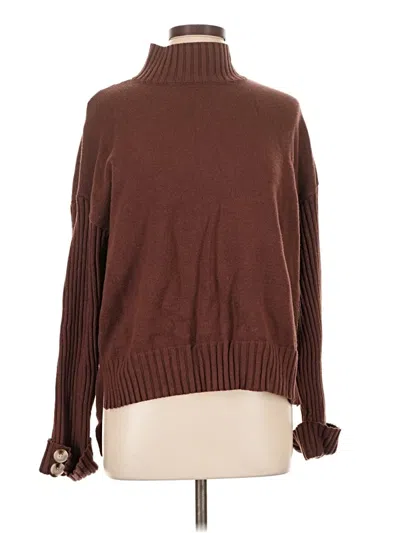 Pre-owned Caracilia Turtleneck Sweater In Brown