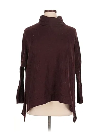 Pre-owned Caracilia Turtleneck Sweater In Burgundy