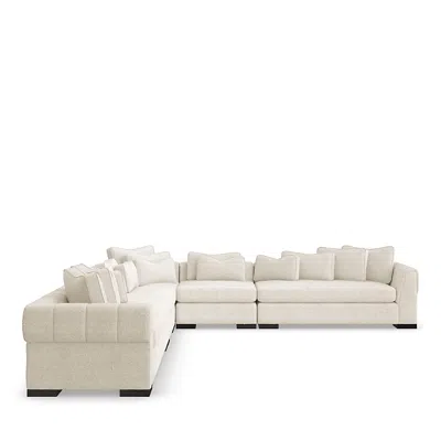 Caracole 4 Piece Edge Sectional In Ivory