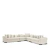 Caracole 5 Piece Edge Sectional In Ivory