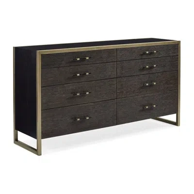 Caracole 8 Drawer Double Dresser In Dark Brown