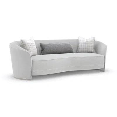 Caracole Ahead Of The Curve Sofa In Matte Pearl