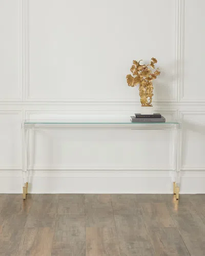 Caracole Ahhhhh Console Table In Acrylic