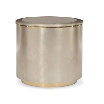 Caracole All Around Round Coffee Table In Sliver