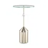 Caracole Alpha Side Table In Gold