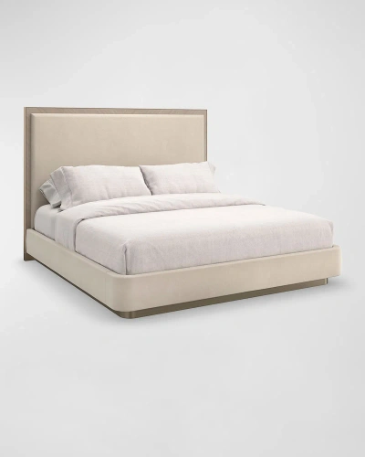 Caracole Anthology King Bed In Pale Tan