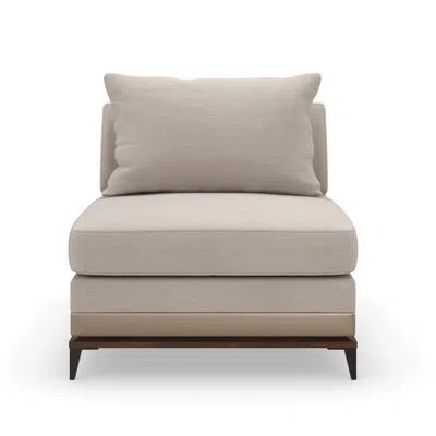 Caracole Archipelago Armless Chair In Tan