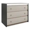 Caracole Avignon Bronze Nightstand In White/black
