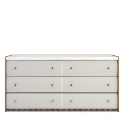 Caracole Avignon Dresser In White/brown