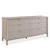 Caracole Balance 6 Drawer Dresser In Tan