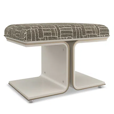 Caracole Balance Beam Bed Bench In Gold