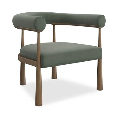 Caracole Bali Fabric Chair In Green