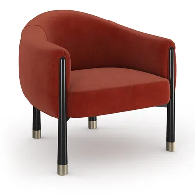 Caracole Baton Accent Chair In Rust
