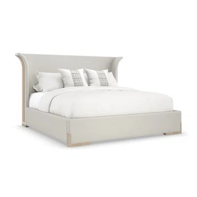 Caracole Beauty Sleep Upholstered Platform Bed In Woodland Gray