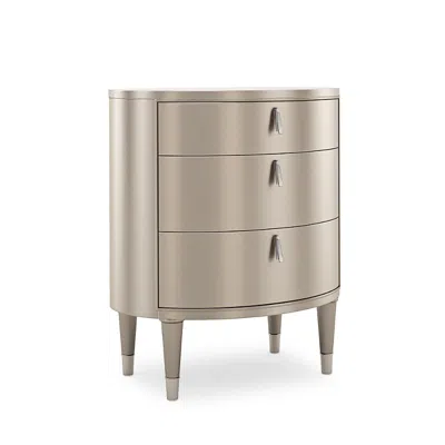Caracole Bedside Beauty Nightstand In Gray