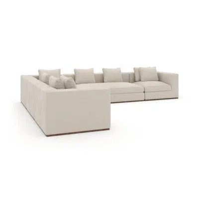 Caracole Bello 5 - Piece Upholstered Sectional In White