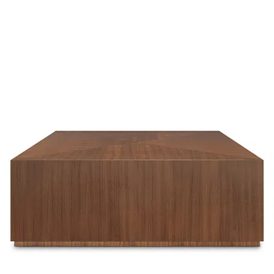 Caracole Bello Square Cocktail Table In Brown