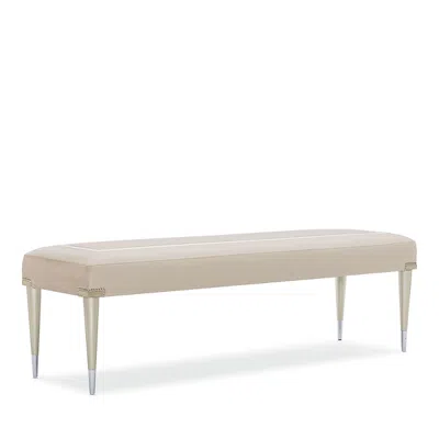 Caracole Boarding On Beautiful Bench In Cream