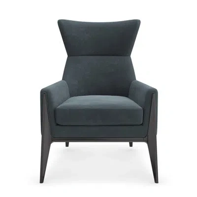 Caracole Boundless 30'' Wide Down Cushion Armchair In Blue