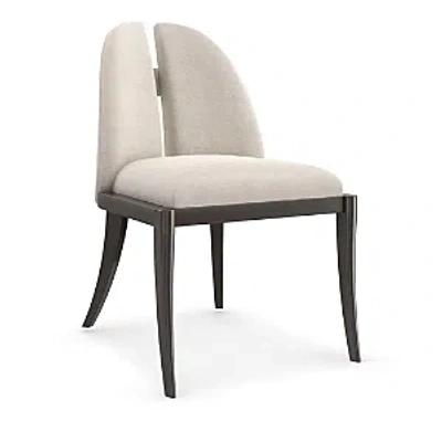 Caracole Cameo Side Chair In Cream/chocolate