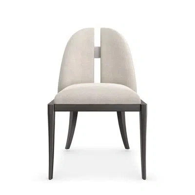 Caracole Cameo Side Chair In Dark Chocolate