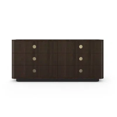 Caracole Campaign 72 W 6 - Drawer Dresser In Brown