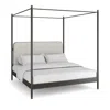Caracole Campaign Bed With Canopy, King In Brown