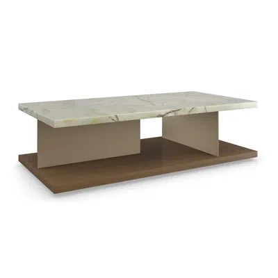 Caracole Cape Verde Cocktail Table In Green Onyx