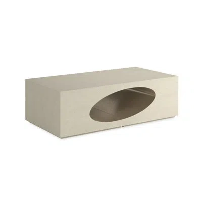 Caracole Chasm Cocktail Table In Ivory