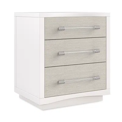 Caracole Clarity Nightstand In Pearly White