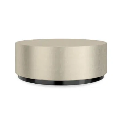 Caracole Cocktail Couture Round Cocktail Table In Silver