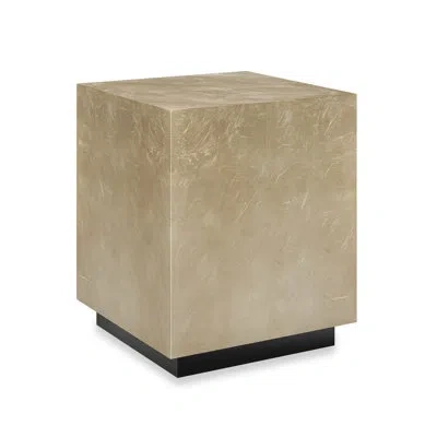Caracole Cocktail Couture Square End Table In Gold