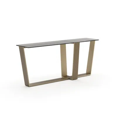 Caracole Counter Balance Console Table In Smoked Bronze