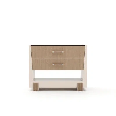 Caracole Counter Balance Large Nightstand In Brown