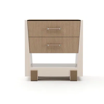 Caracole Counter Balance Small Nightstand In Brown