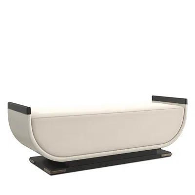 Caracole Crete Bench In Off-white